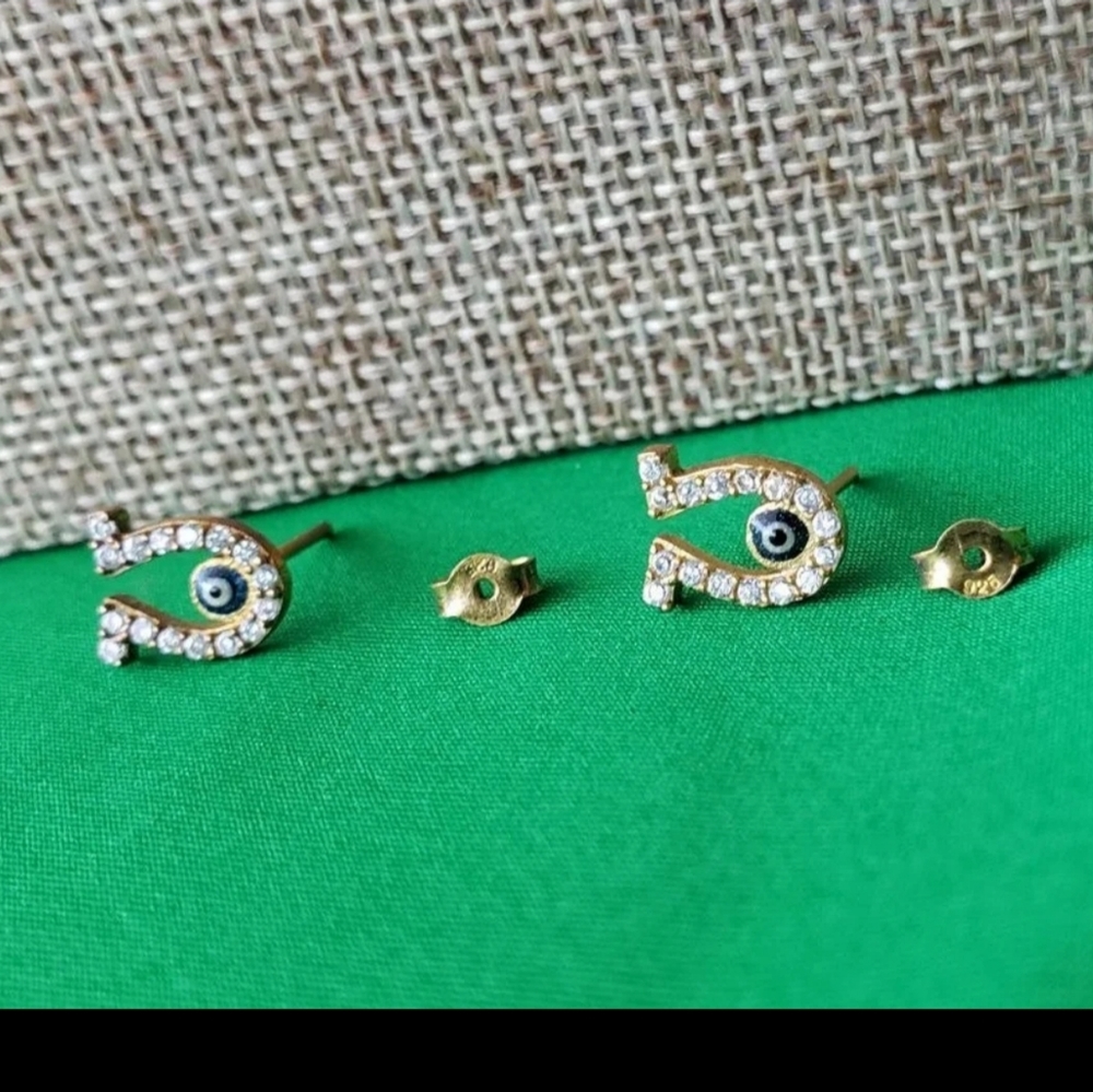 Blee Inara 925 Silver Gold Plated Horseshoe Lucky